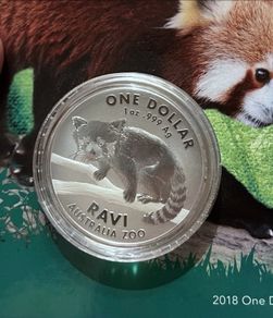 .999 Silver Dollar - Ravi Red Panda