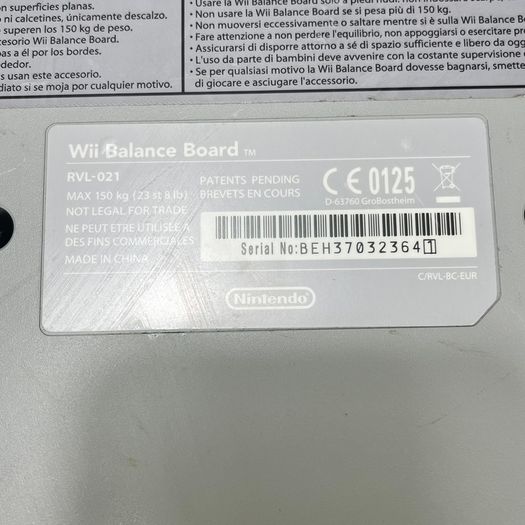 Nintendo Wii Fit Balance Board Official (rvl -0021) + Wii Fit Game