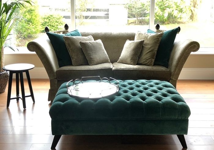 Laura Ashley 2 Seater Langham Sofa in Villandry Champagne