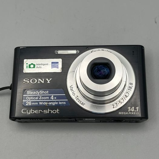Sony Cyber-shot DSC-W320 14.1MP Digital Camera Black - Full Kit