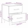 Bedside Cabinet with Drawer 2 pcs Old Wood 40 x 35 x 47.5 cm Image 3