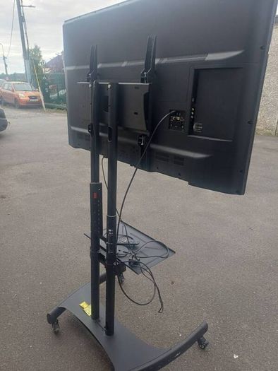 Large Philips TV on Mobile Stand  Ideal for Office Presentation