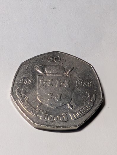 Dublin Millennium 50 pence