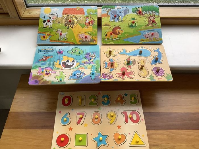 Wooden Puzzles bundle x 5.