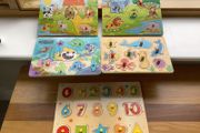 Wooden Puzzles bundle x 5.