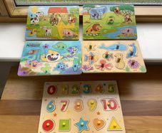 Wooden Puzzles bundle x 5.