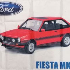 Ford Fiesta MK1 XR2 Red flag. 3ft x 2ft.