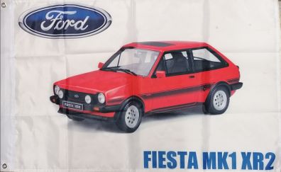 Ford Fiesta MK1 XR2 Red flag. 3ft x 2ft.