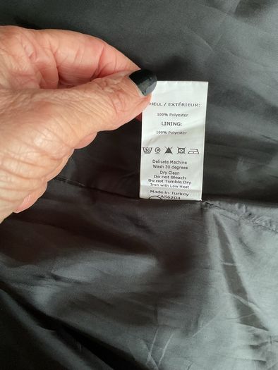 coat grey Naya lightweight coat with hood size 2 12/14