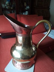 Rustic Brass & Copper Jug