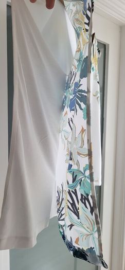 Salsa Jeans floral drape sleeve top Sz M (Fit 12-14UK) - Rrp 69.95 (New)
