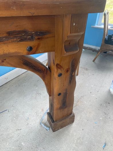 Solid wood fireplace