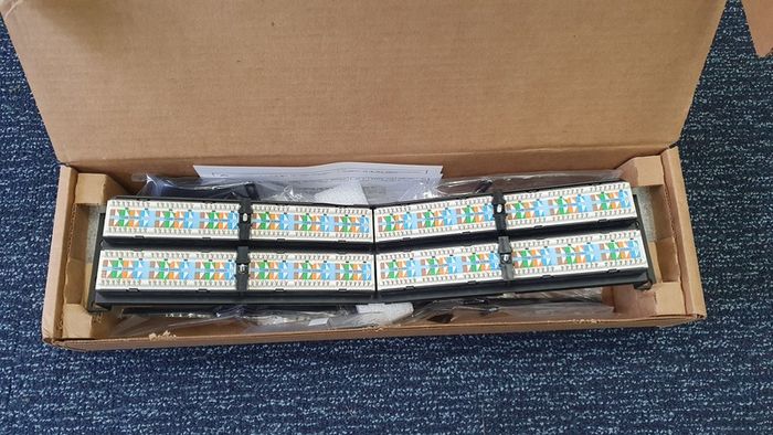 Ortronics 48 port network panel CAT5e brand new angled