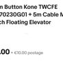 Alarm Button Kone TWCFE  KM770230G01 + 5m Cable Male  Switch Floating Elevator Image 8