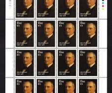 2018 Ireland The 100th Anniversary of the Death of John Redmond, 1856-1918 Commemorative Stamp Sheetlet Plate 1A1A1A1A Mint Never Hinged (MNH)