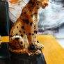 Vintage Ceramic 70's Leopard  Statue Ornament Image 2