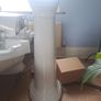 Traditional Bathroom Basin, Chrome Taps & Pedestal Image 6