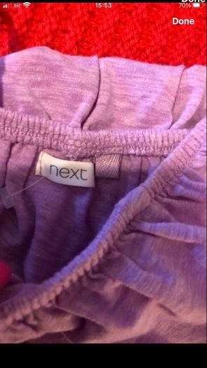 Girls next shorts suit age 5