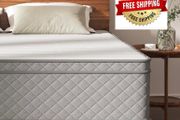 12 Inch King Size Mattress Medium Firm, OEKO-TEX Certified Hybrid King Bed Mattresses, 7-Zone Memory Foam Mattress with Pocket Sprung for Body Support &amp; Pressure Relief - 150x200x30cm