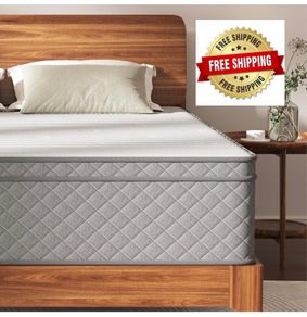12 Inch King Size Mattress Medium Firm, OEKO-TEX Certified Hybrid King Bed Mattresses, 7-Zone Memory Foam Mattress with Pocket Sprung for Body Support & Pressure Relief - 150x200x30cm
