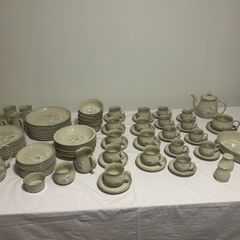 Vintage Denby 'Daybreak' Stoneware Dinner Service - 92 Pieces