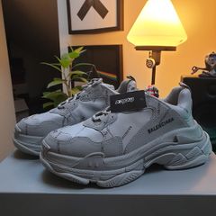 Balenciaga Triple S - Faux Leather Grey - NEW