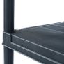 Storage Shelf Racks 5 pcs Black 125 kg 60x30x180 cm Plastic Image 5