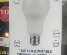 E27 LEDBulb 15W Dimmable Warm White
