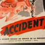 Original 1950's French Industrial Safety Poster Image 7