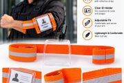 High Visibility Security Armband with Horizontal ID Holder
