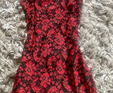 Red/Black lace dress