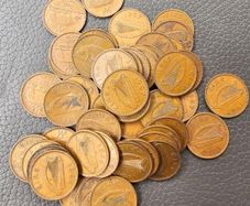 Ireland 1940s to 1960 Mixed Date 1/2 Half Penny Coin Lot Over 50 Coins
