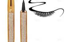 Magic Self Adhesive Eyeliner Pen Waterproof No Glue Quick-drying Black Eyeliner