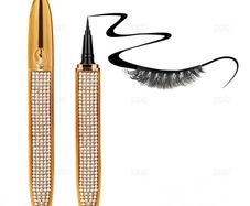 Magic Self Adhesive Eyeliner Pen Waterproof No Glue Quick-drying Black Eyeliner