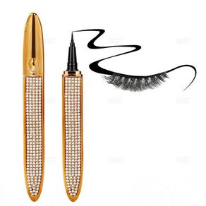 Magic Self Adhesive Eyeliner Pen Waterproof No Glue Quick-drying Black Eyeliner