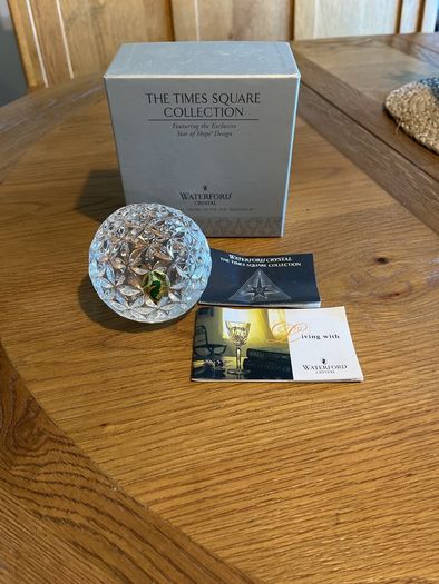 Waterford Crystal paper weight- millennium star of hope