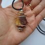 Raw Mookaite pendant, Gemstone jewellery, Pendant. Unisex jewellery. Gift Image 4