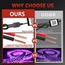 Underglow Car LED Lights Kit, RGBI Neon Accent Strip Lights, 16 Million Colors DIY & Music Mode with App Control, DC 12V Universal for Car Image 7