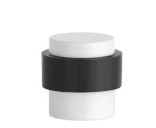 White Door Stoppers with Rubber Ring - Concrete Floor - New