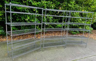 Stainless Steel Shop Shelving - Display Racking - Like New - Very Strong
