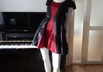 Hinks Taylor Designer Dress Goth Rock Chick New !