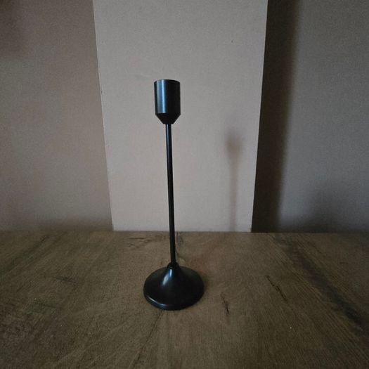 Black candle holder 21cm