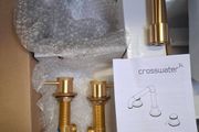 Half price crosswater 3th deck mounted brushed brass