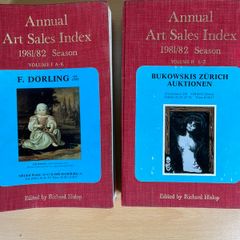 2 x 1981-82 Art Sales Index Books | Edited by Richard Hislop | Reference Set