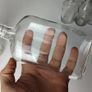 303 - Set of 9 Vintage Decorative Collectible Clear Glass Big Small Size Bottles Image 8