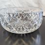 Large Bohemian Style Hand Cut Crystal Bowl Diamond Fan 22cm Image 4