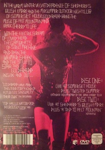 Goldfrapp [2001] Wonderful Electric: Live In London [Music DVDx2]