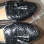Next croc effect black pumps uk4 Image 2