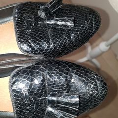 Next croc effect black pumps uk4