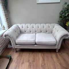 Cream Chester field sofa